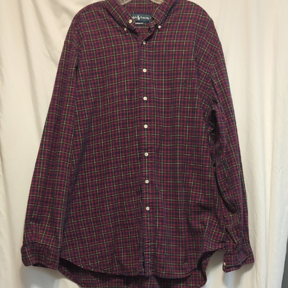 Men's Ralph Lauren Plaid Button-Down Shirt - Multicolor